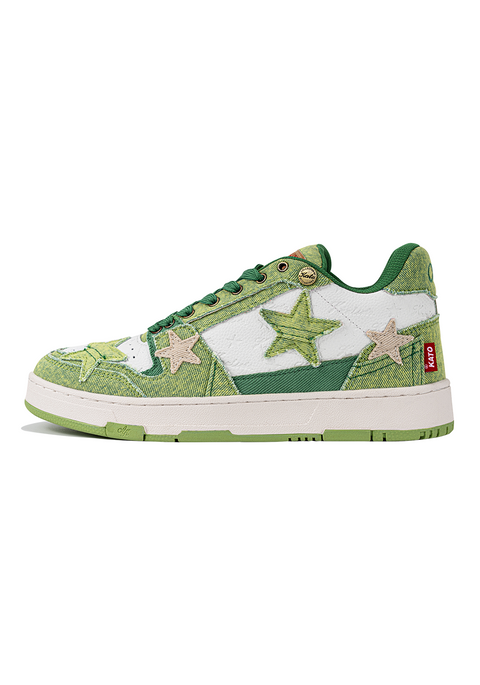 Retro Star Sneakers - Avocado - KAALIXTO