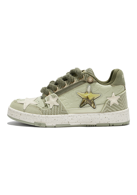 Retro Star Sneakers-West Lake Longjing Tea