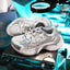 Silver Thick-Soled Height-Enhancing Breathable Sports Dad Shoes