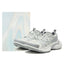 Silver Thick-Soled Height-Enhancing Breathable Sports Dad Shoes